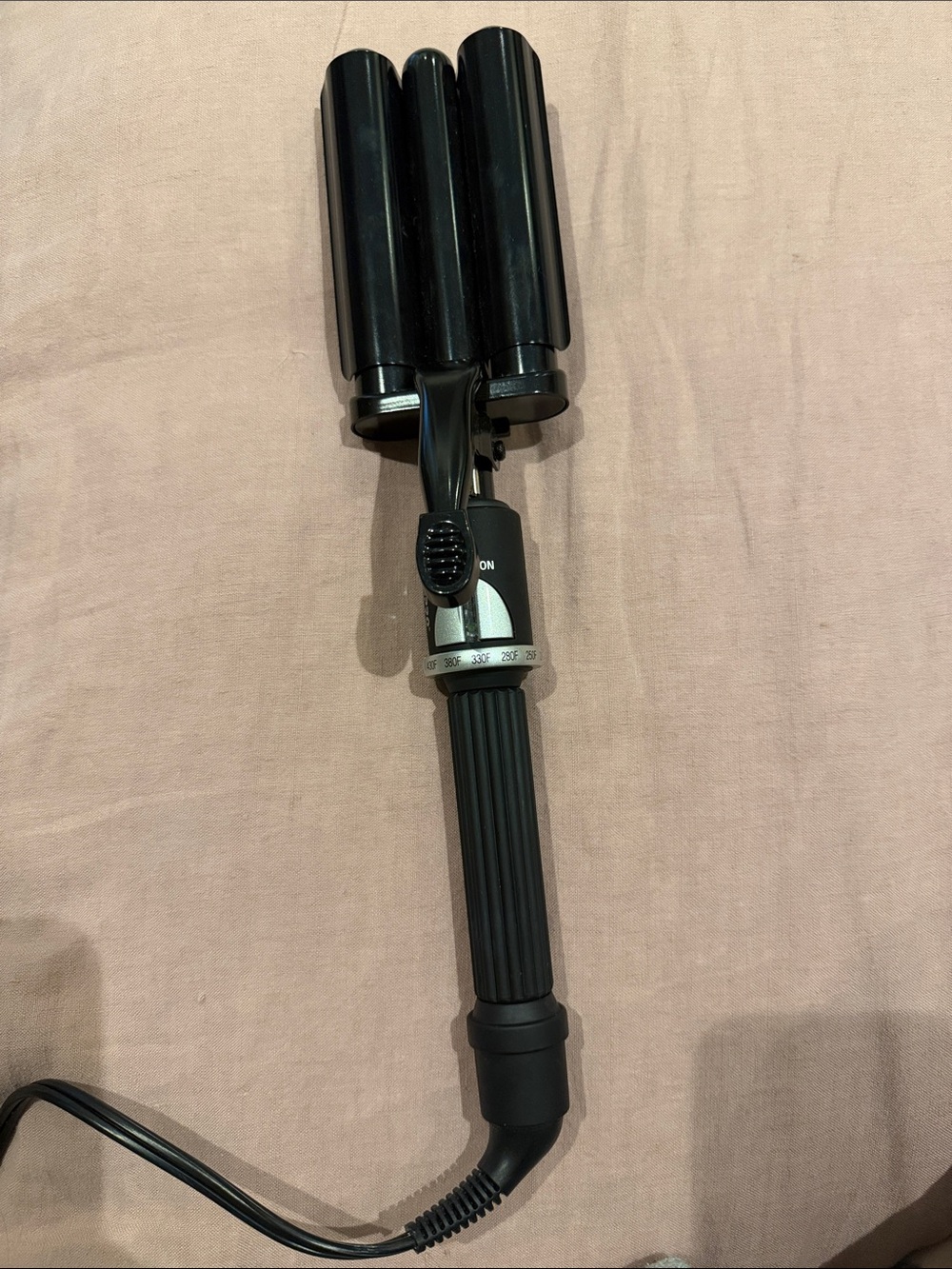 Babyliss Pro Black Triple Barrel Hair Waver - Professional Styling Iron (Used)